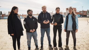 Federico Otermín y Mayra Mendoza encabezaron una jornada de forestación en el “Potrero de D10S”