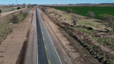La Provincia avanza con la pavimentación de la Ruta del Cereal