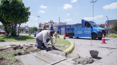 Avanzan las obras de renovación en el Boulevard Papa Francisco