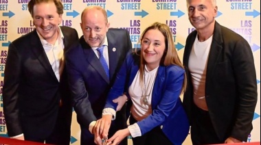 Martín Insaurralde participó de la inauguración de "Las Lomitas Street"