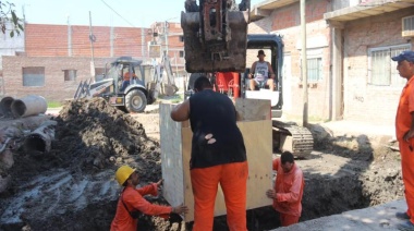 En obra: el barrio 17 de noviembre profundiza sus acciones