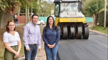 Nardini y Correa supervisaron obras en la ciudad de Tortuguitas