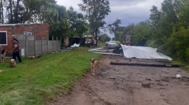 El temporal causó destrozos en varias ciudades de la provincia
