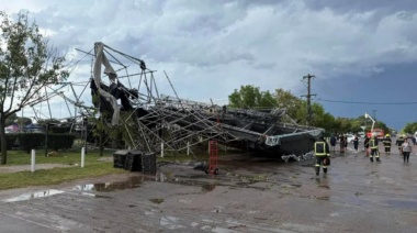 Fuerte temporal afecta el centro de la Provincia y se espera que avance hacia el oeste y el norte