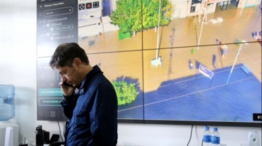 Bahía Blanca: Kicillof recorrió las zonas afectadas tras el temporal