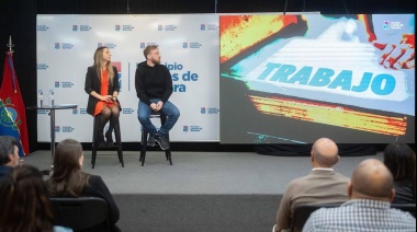 Federico Otermin y Sol Tischik presentaron la plataforma Empleo Lomas junto a empresarios y emprendedores locales