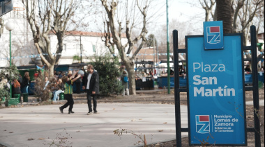 Turdera ya disfruta de su nueva plaza San Martín