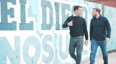 Diego nos une: Federico Otermín y Julián Álvarez recorrieron nuevas obras
