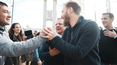 Diego nos une: Federico Otermín y Julián Álvarez recorrieron nuevas obras