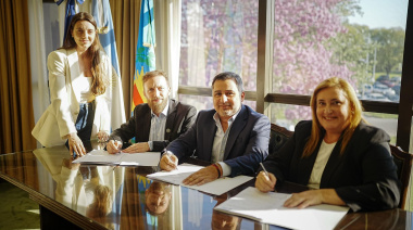 Federico Otermín, Diego Molea y Fernanda Vázquez anunciaron el Consejo de Seguridad y Justicia de Lomas junto a la UNLZ