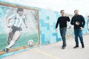 Diego nos une: Federico Otermín y Julián Álvarez recorrieron nuevas obras