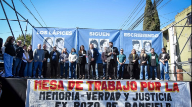 Otermín participó del homenaje a la Noche de los Lápices en el ex Pozo de Banfield