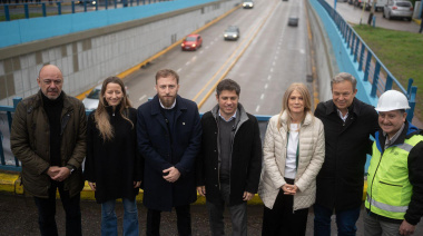 Federico Otermín recibió en Lomas a Kicillof y Magario: recorrieron el nuevo Paso Bajo Nivel de Temperley e inauguraron el servicio de resonancia magnética en el Hospital Gandulfo