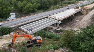 San Miguel: avanzan las obras de conectividad sobre el Río Reconquista