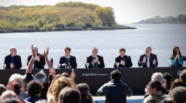 Canal de Magdalena: Kicillof y Alberto anunciaron la licitación de las obras