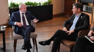 Kicillof se reunió con el presidente brasilero Lula da Silva en México