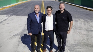 Kicillof y Secco inauguraron el puente Stella Maris en Ensenada