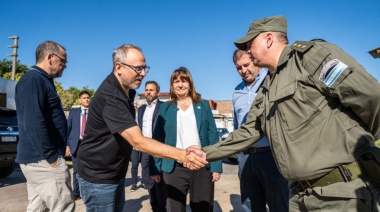 Valenzuela y Bullrich participaron de la llegada de más gendarmes en Fuerte Apache
