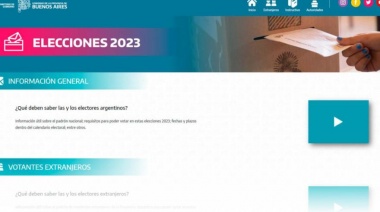 Elecciones 2023: el nuevo portal para que los bonaerenses accedan al calendario electoral y consultas generales