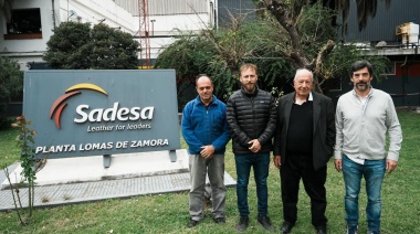 Otermín recorrió la curtiembre SADESA
