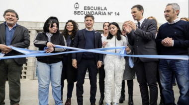 Kicillof inauguró un Polo Educativo en Alejandro Korn: "Esta mejora no iba a ocurrir por las fuerzas del cielo"