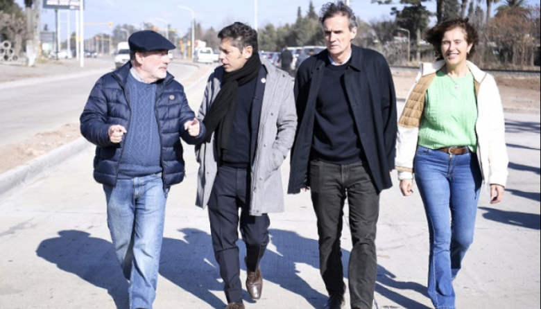 Kicillof y Katopodis habilitaron un tramo de las obras de mejora de la Ruta Provincial N°40