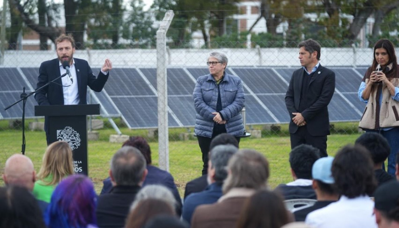 Otermín, Kicillof y Vilar presentaron el programa "Empleo Verde" en Fiorito