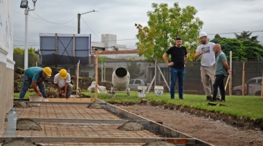 Lucas Galli superviso los avances de la obra en La Casa del Bicentenario