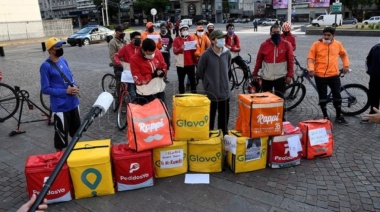 Buscan crear en Provincia un registro de trabajadores de aplicaciones de delivery 