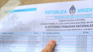 Dónde se vota y cuándo se podrá conocer el padrón electoral 