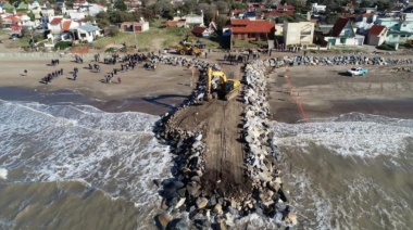 La obra histórica que resguardará la costa de Las Toninas continúa en desarrollo