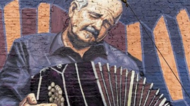 Realizan un mural en homenaje al tango
