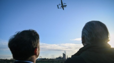 Kicillof presentó los drones para patrullar zonas rurales de la provincia en Olavarría