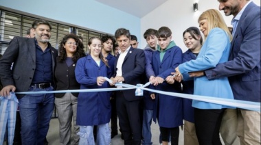 Kicillof inauguró el nuevo edificio de la Escuela Técnica N°1 de Punta Indio