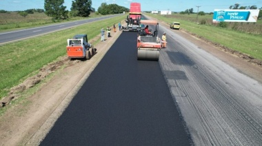 Avanzan las obras de repavimentación de la Ruta 2