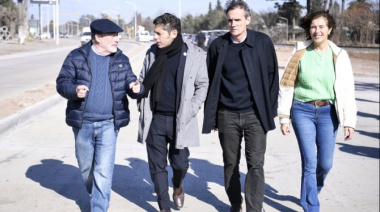 Kicillof y Katopodis habilitaron un tramo de las obras de mejora de la Ruta Provincial N°40