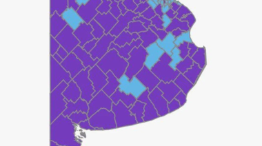 El mapa, pintado de violeta: LLA ganó en 99 de los 135 distritos bonaerenses