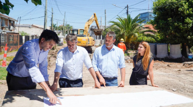 El Municipio avanza con una obra clave para el drenaje y la infraestructura del centro de Pilar