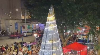 Olavarría: desde una unidad penitenciaria de Sierra Chica crearon un árbol navideño gigante