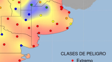 Alerta por incendios: más del 50% del territorio bonaerense bajo riesgo extremo