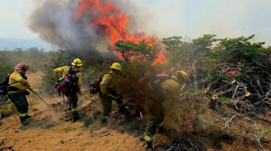 La Provincia envió brigadistas y recursos para apoyar el combate de los incendios en la Patagonia