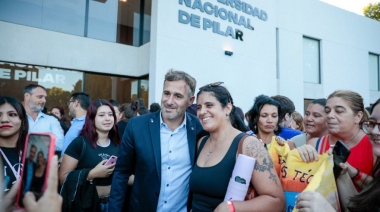 Achával anunció el Boleto Universitario Municipal para estudiantes de la Universidad Nacional de Pilar