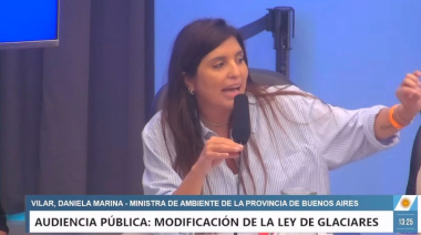 Lomas presente en la defensa de los glaciares: Vilar soprendió con su discurso