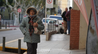 Frío intenso y alerta amarilla por fuertes vientos en gran parte de la provincia