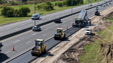 Avanza la obra del cuarto carril en la autopista Buenos Aires-La Plata