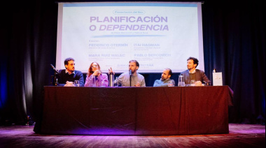Otermín presentó el libro de Pablo Bercovich, junto a dirigentes de Grabois y Kicillof