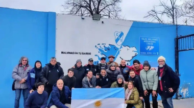 Soberanía y pertenencia: El Club Atlético Temperley señalizó la distancia hacia las Islas Malvinas