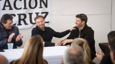Federico Otermín visitó Exaltación de la Cruz: "Amamos la Provincia y nos encanta recorrerla"
