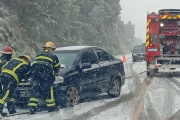 Frío en la provincia: tránsito con mayores recaudos por presencia de nieve y hielo en las rutas