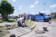 Avanzan las obras de renovación en el Boulevard Papa Francisco